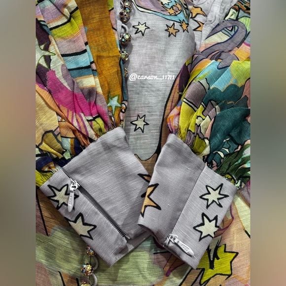 NWT Zimmermann Concert Tie Neck Blouse AU0P - Picture 14 of 15